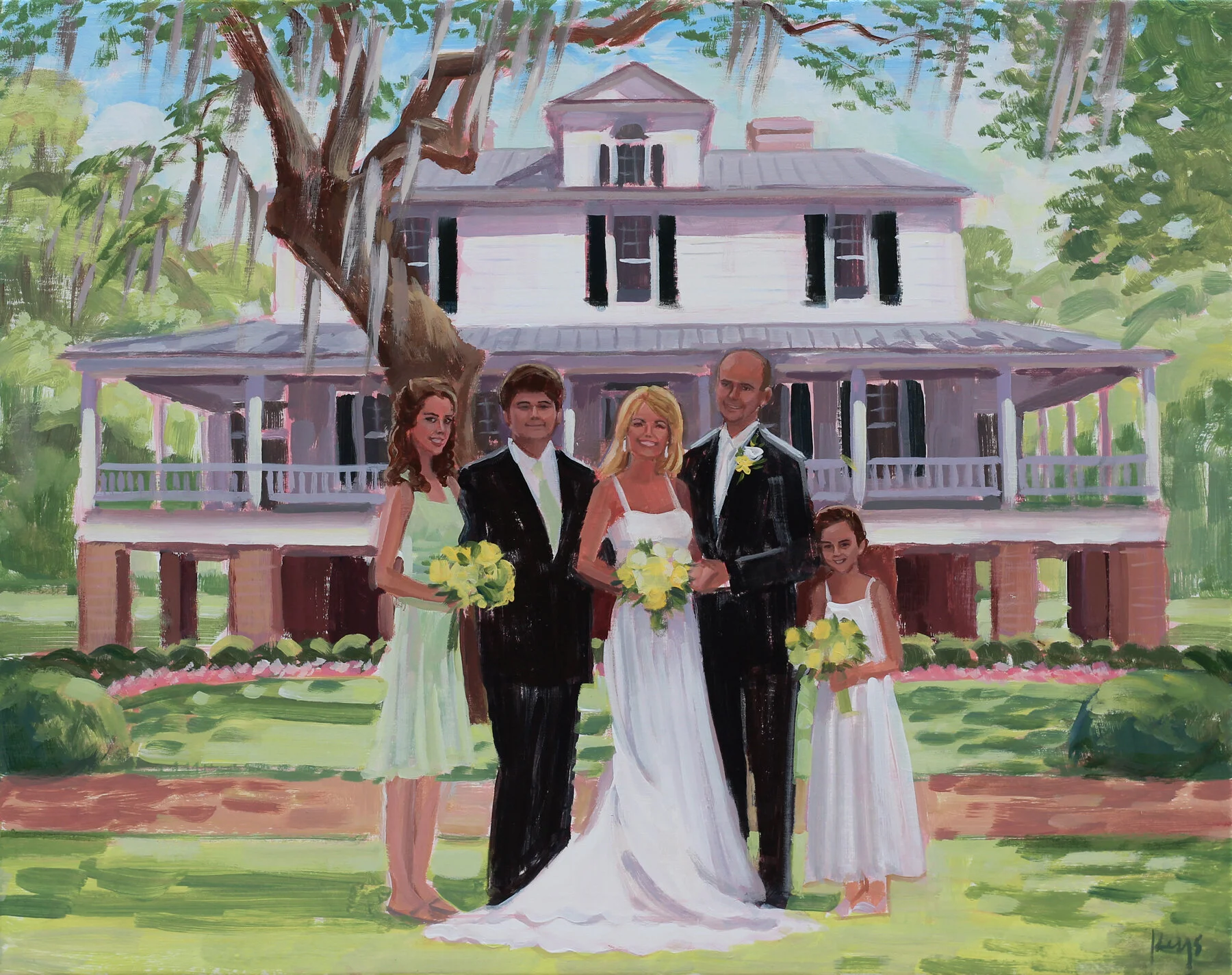 Charleston Artist, Family Portrait, Ben Keys