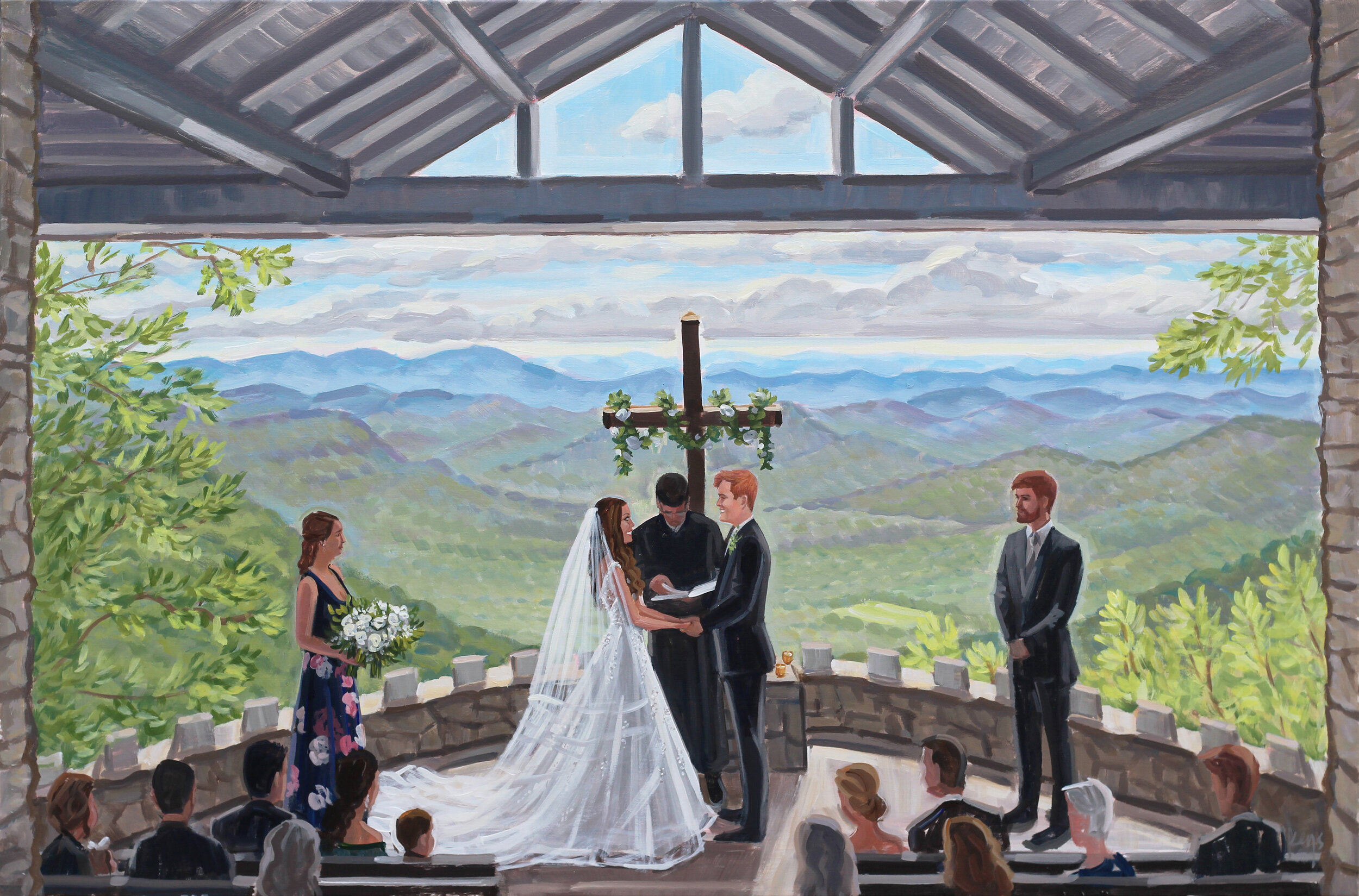 sc live wedding painter pretty place chapel