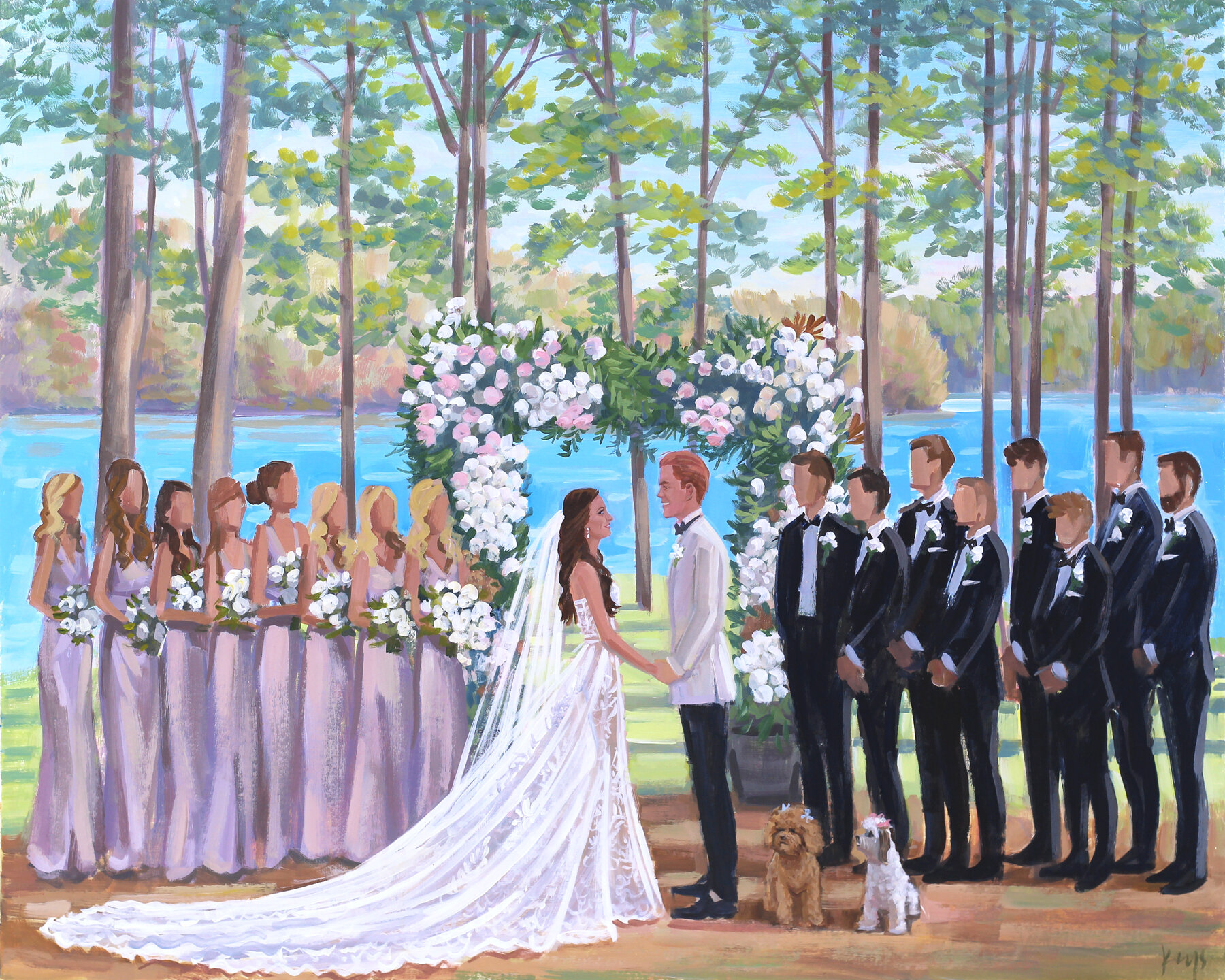 The Ritz-Carlton Reynolds, Lake Oconee Live Wedding Painter