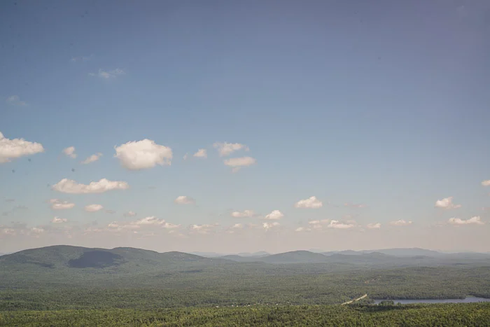 View from the (near) top of Mt. Arab fire tower. --I'm afraid of heights.