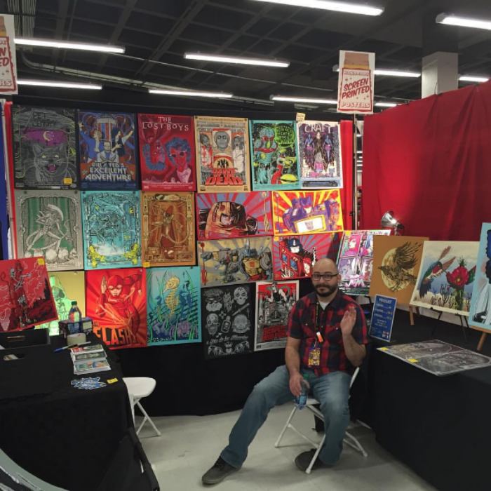 Our new booth...