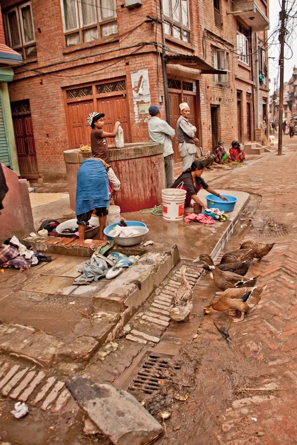 people washing clothes in Bhaktapur, Nepal.jpg