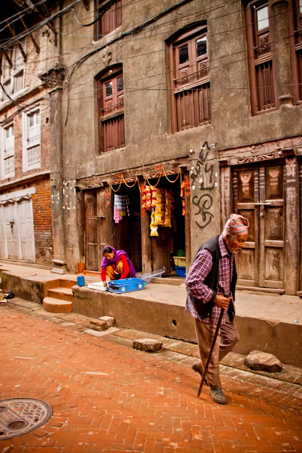 typical scene of residents in Bhaktapur, Nepal.jpg