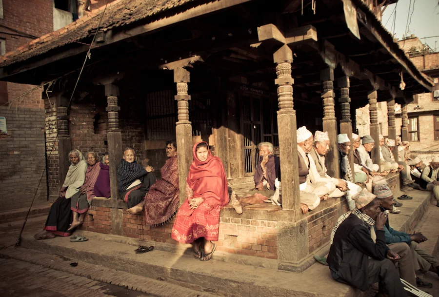 outside an elderly residence area in Bhaktapur, Nepal.jpg