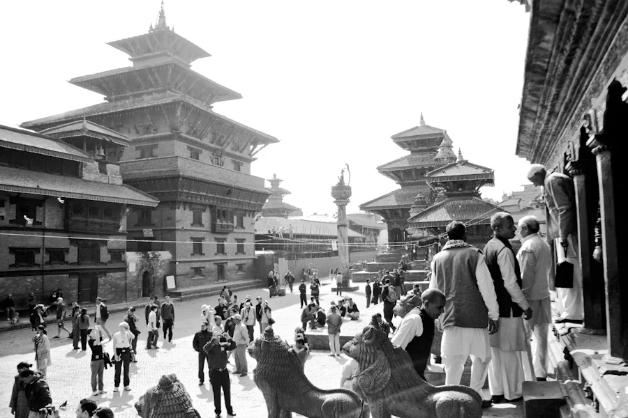 Durbar square with tourists and nepalese.jpg