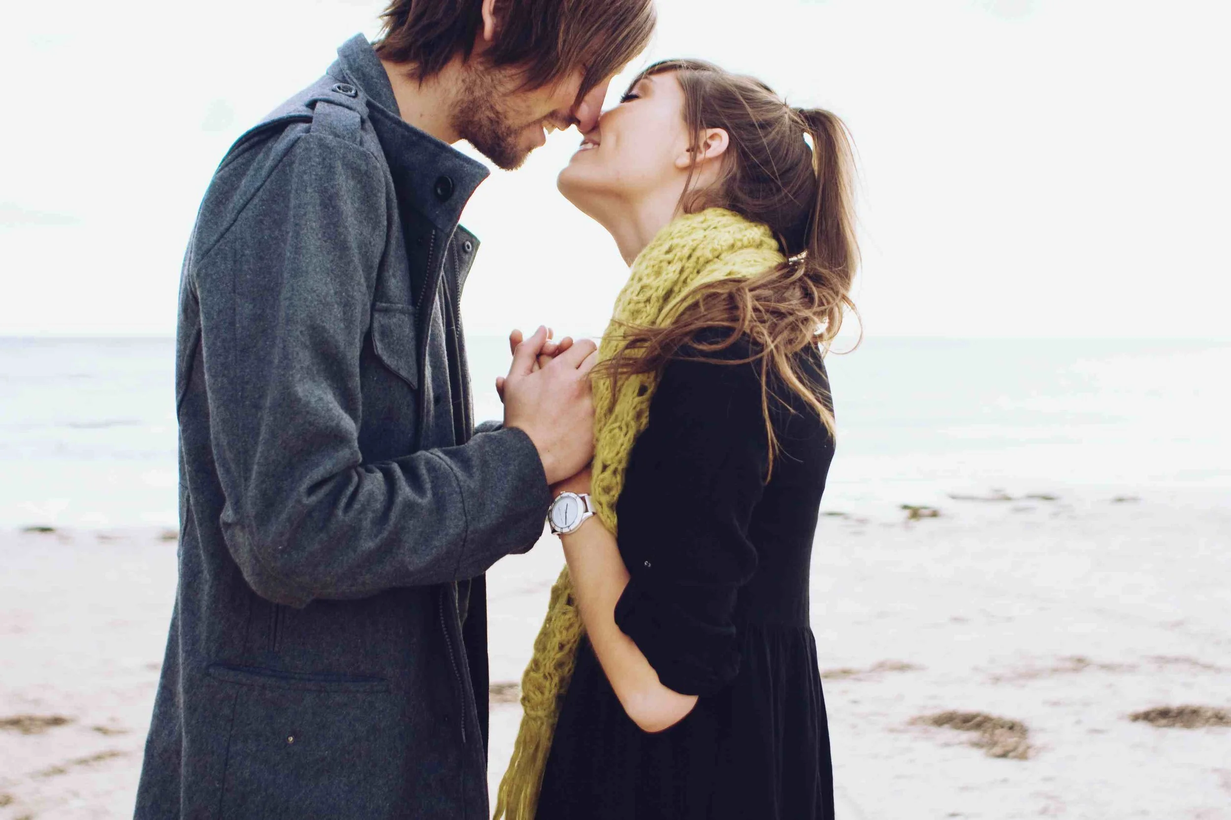 Beach engagement photography