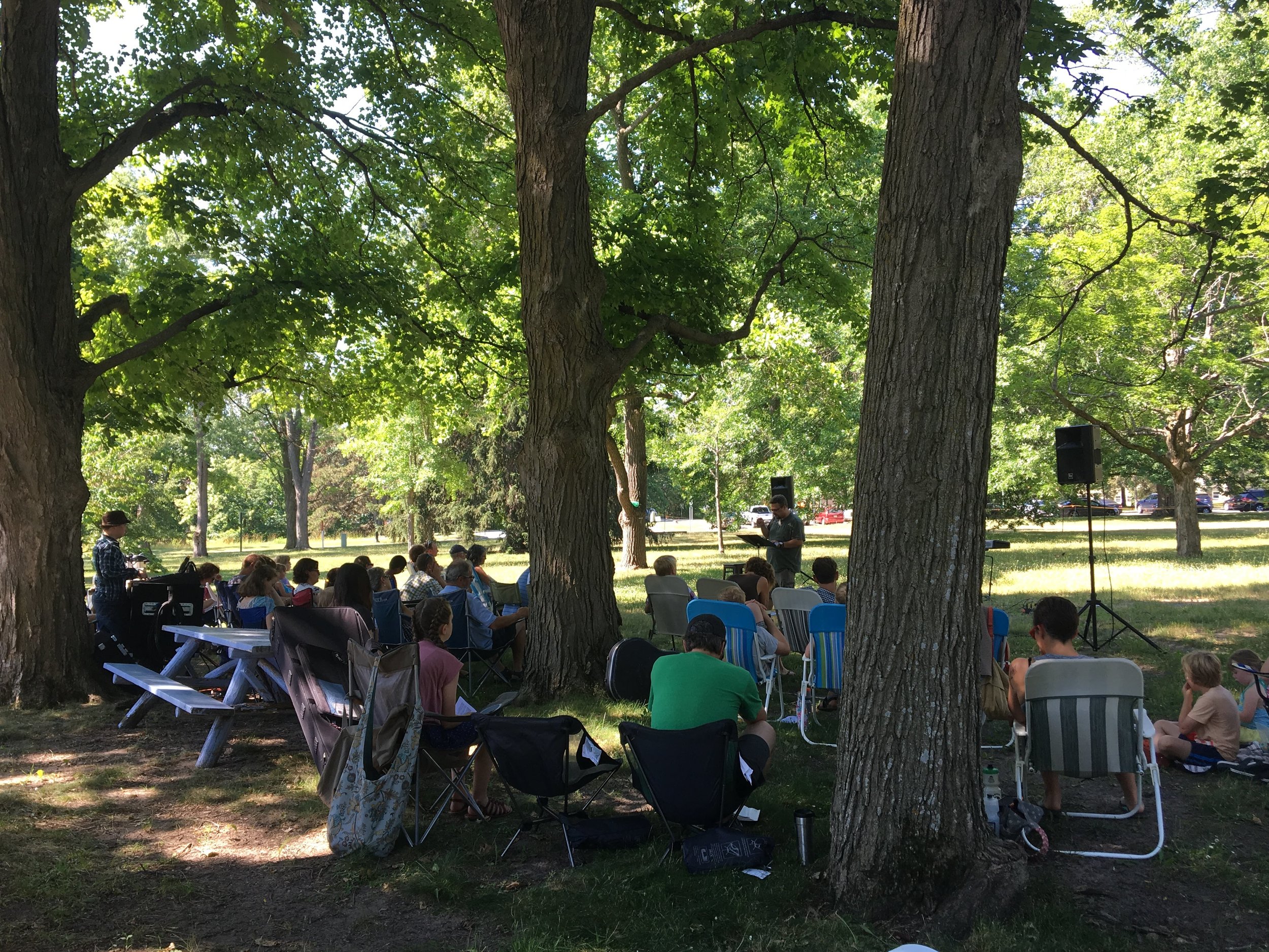 Worship on the Lawn