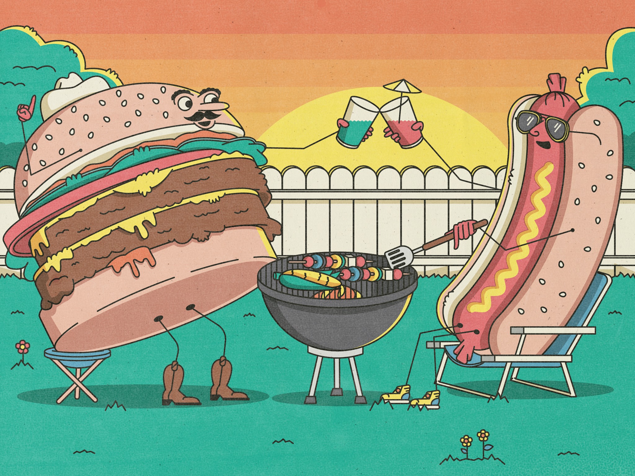 Burgers + Beach = Bells