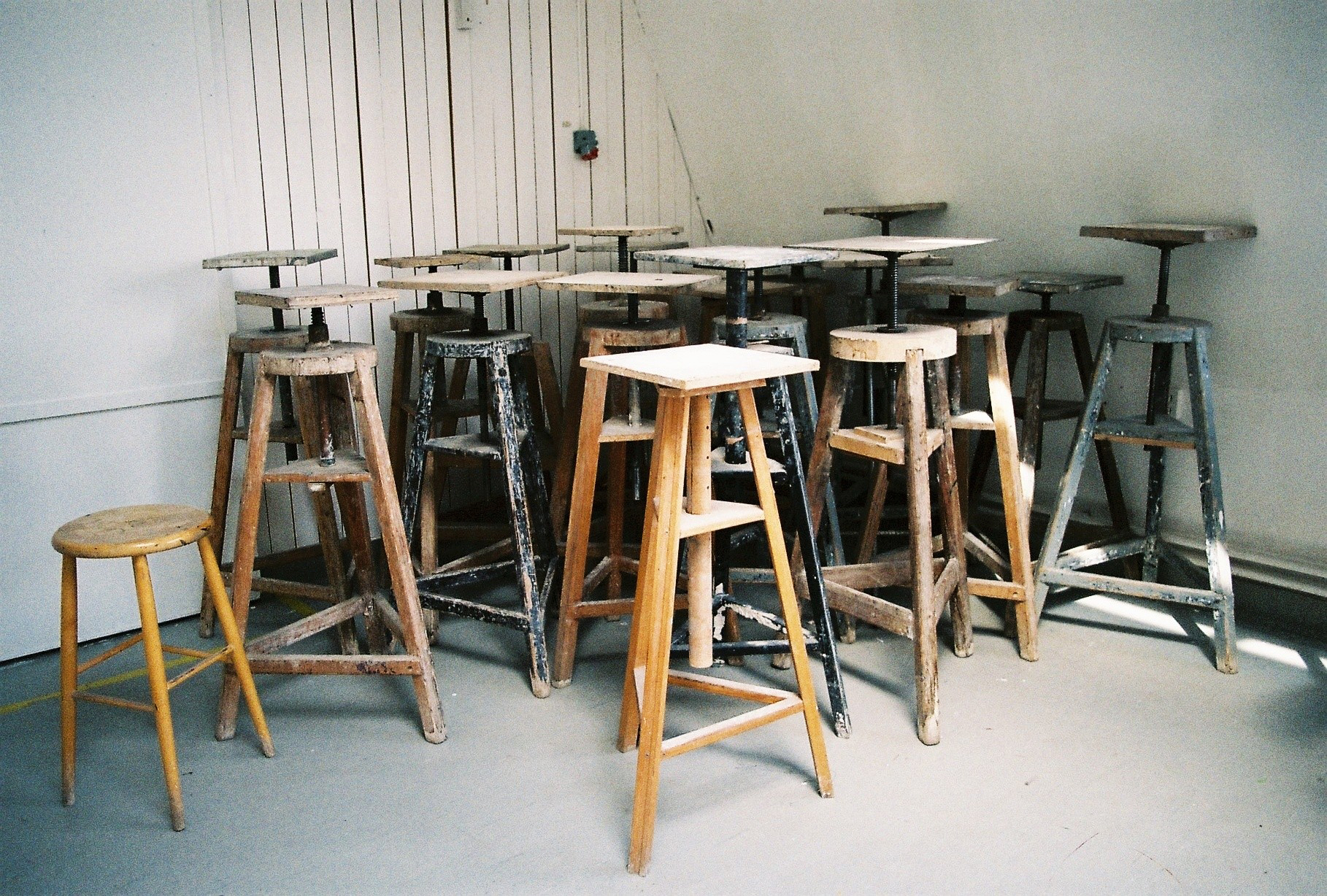 Chairs. Art school