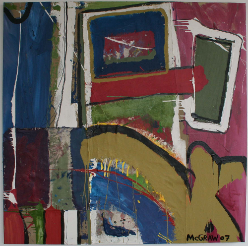 frame by frame 6'x6' paint on canvas 2007 