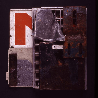 ensamble 1993 mixed media 13"x12"