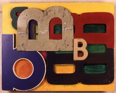 b 2001 mixed media 24"x24"