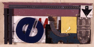 e down 2004 mixed media 34"x20"