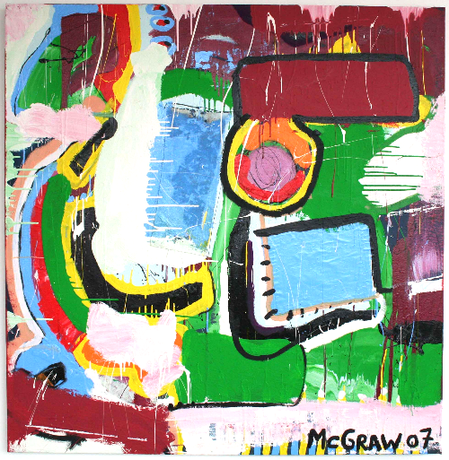 dance 5'x5' paint on canvas 2007