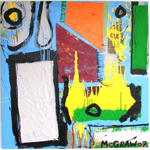 opposition 5'x5' paint on canvas 2007