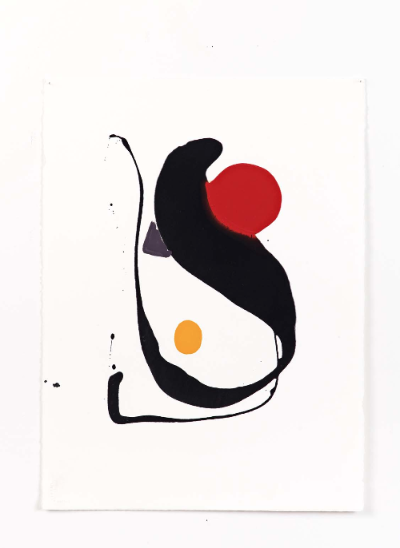 fall point 2010 paint on paper 20"x30"