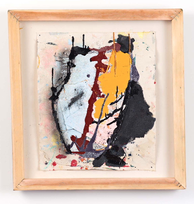 three piece suit 16"x20" mixed media 2010