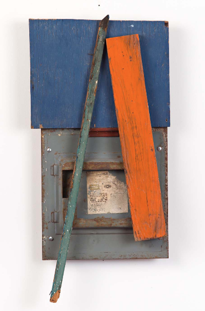 a train 2004 mixed media 12"x26"