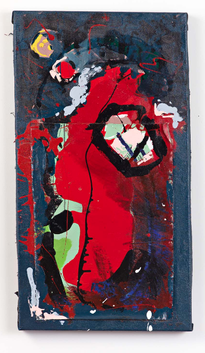 small paint 16"x40" mixed media 2010