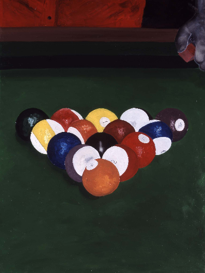 jt rack em 23"x33" mixed media 1997