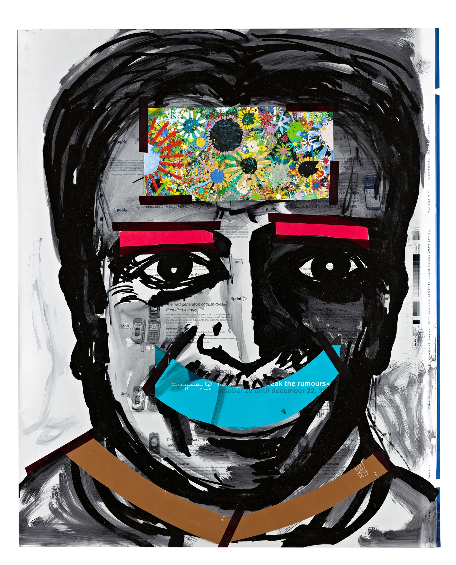 bennie 23"x 29" mixed media 2013