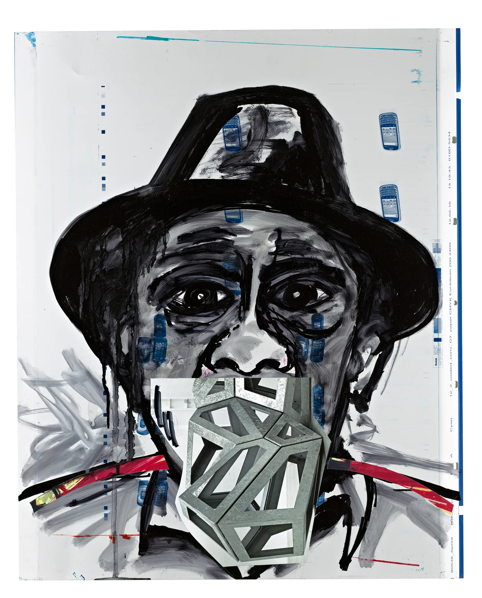 broadway joe 23"x 29" mixed media 2013