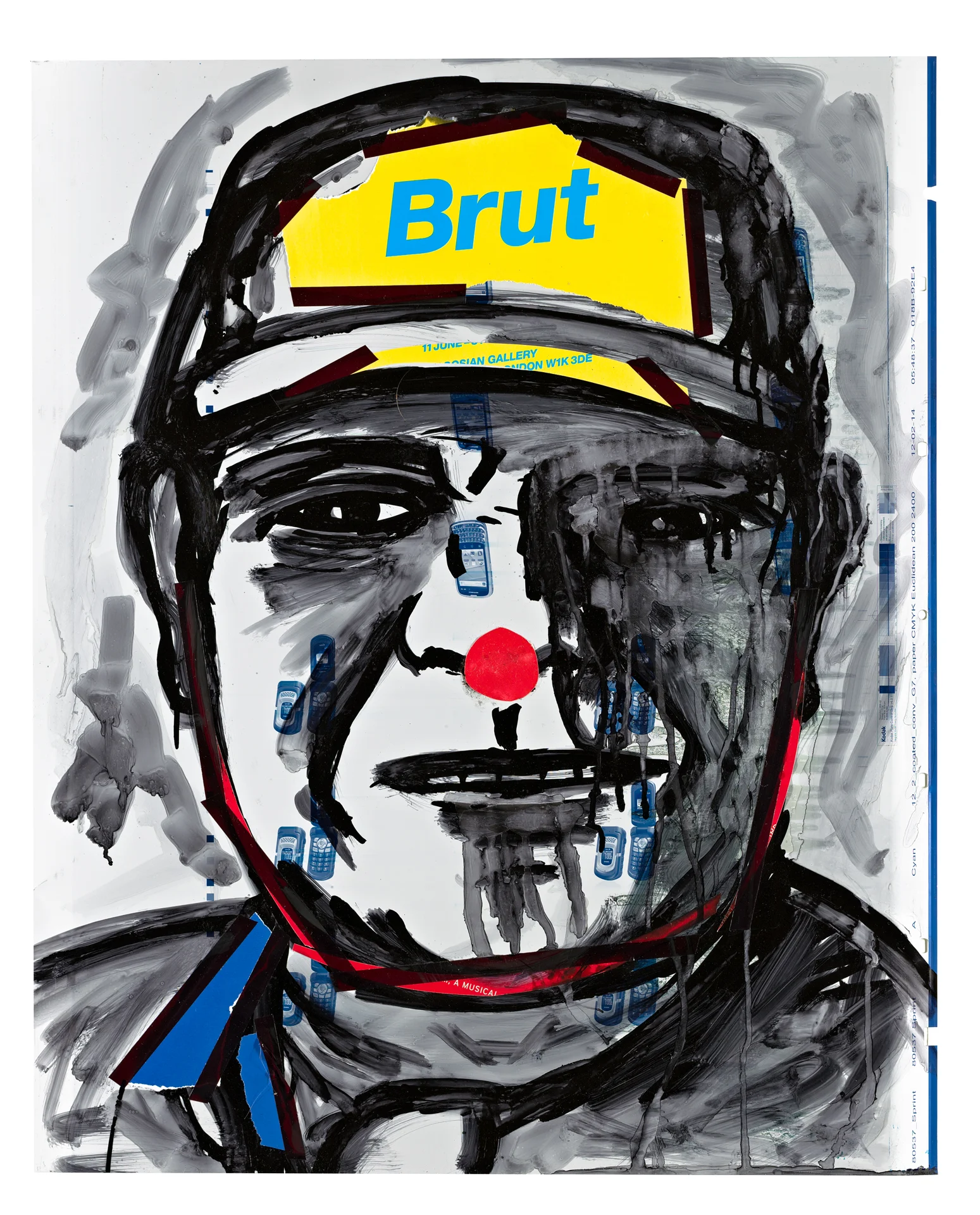 bernie 23"x 29" mixed media 2013