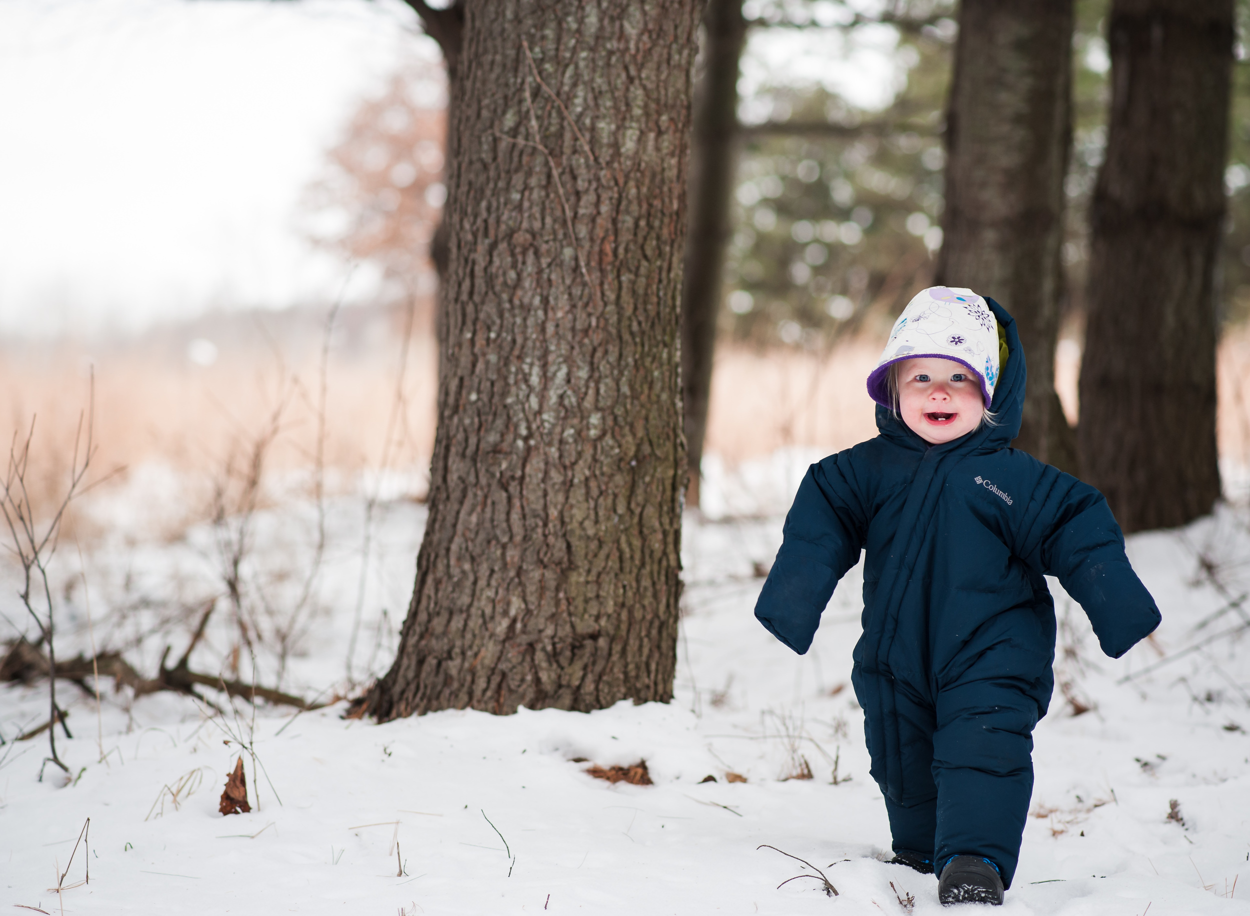 Day 2: An adventure of snow shoeing at our local nature center with dear friends. And although it was hard to do with a 1 year and temperatures that were pretty frigid, she smiled and laughed as she tried to truck through the snow with her new found walking abilities. #100happydays