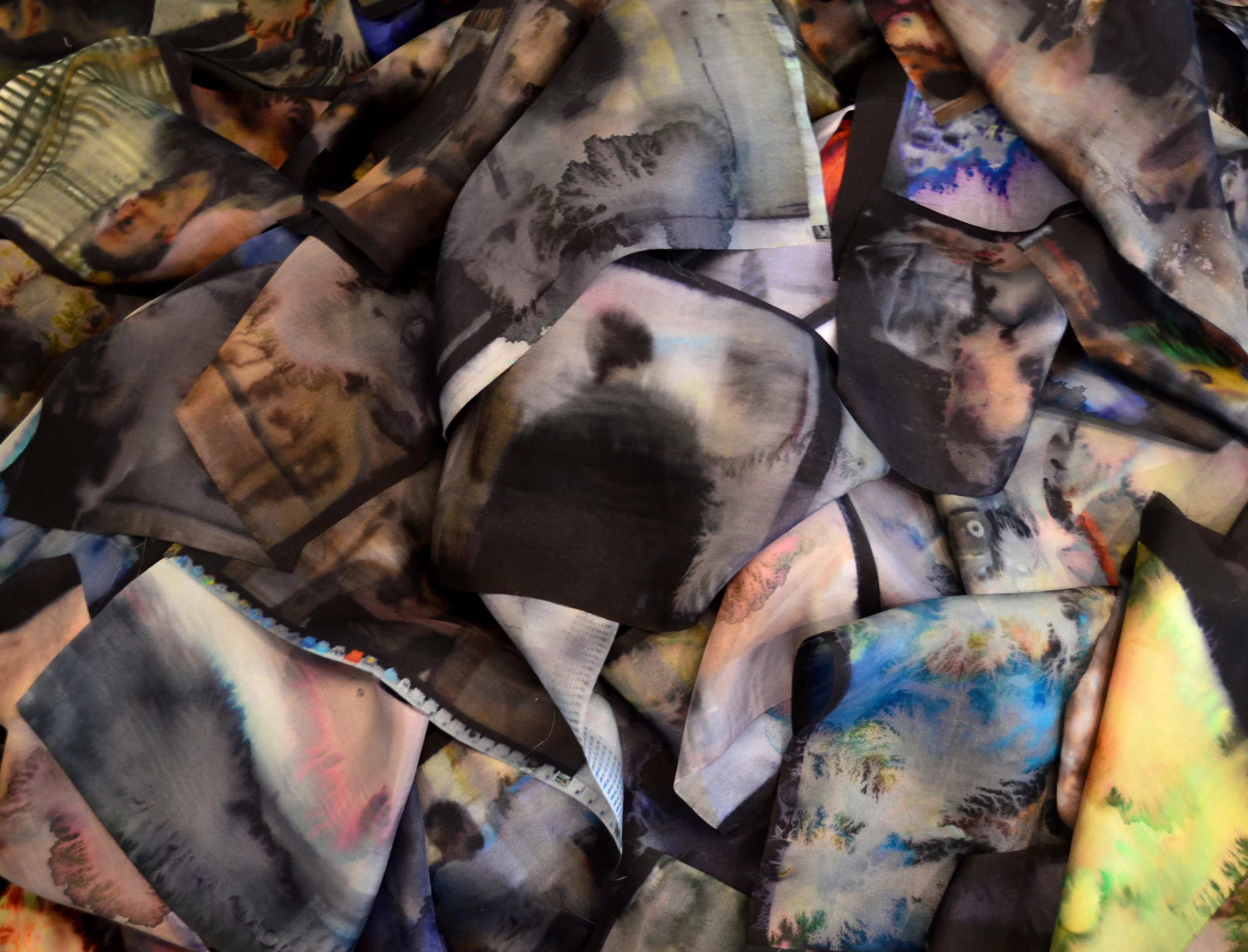   TV Archive 2/13  Digitally Printed Silk 