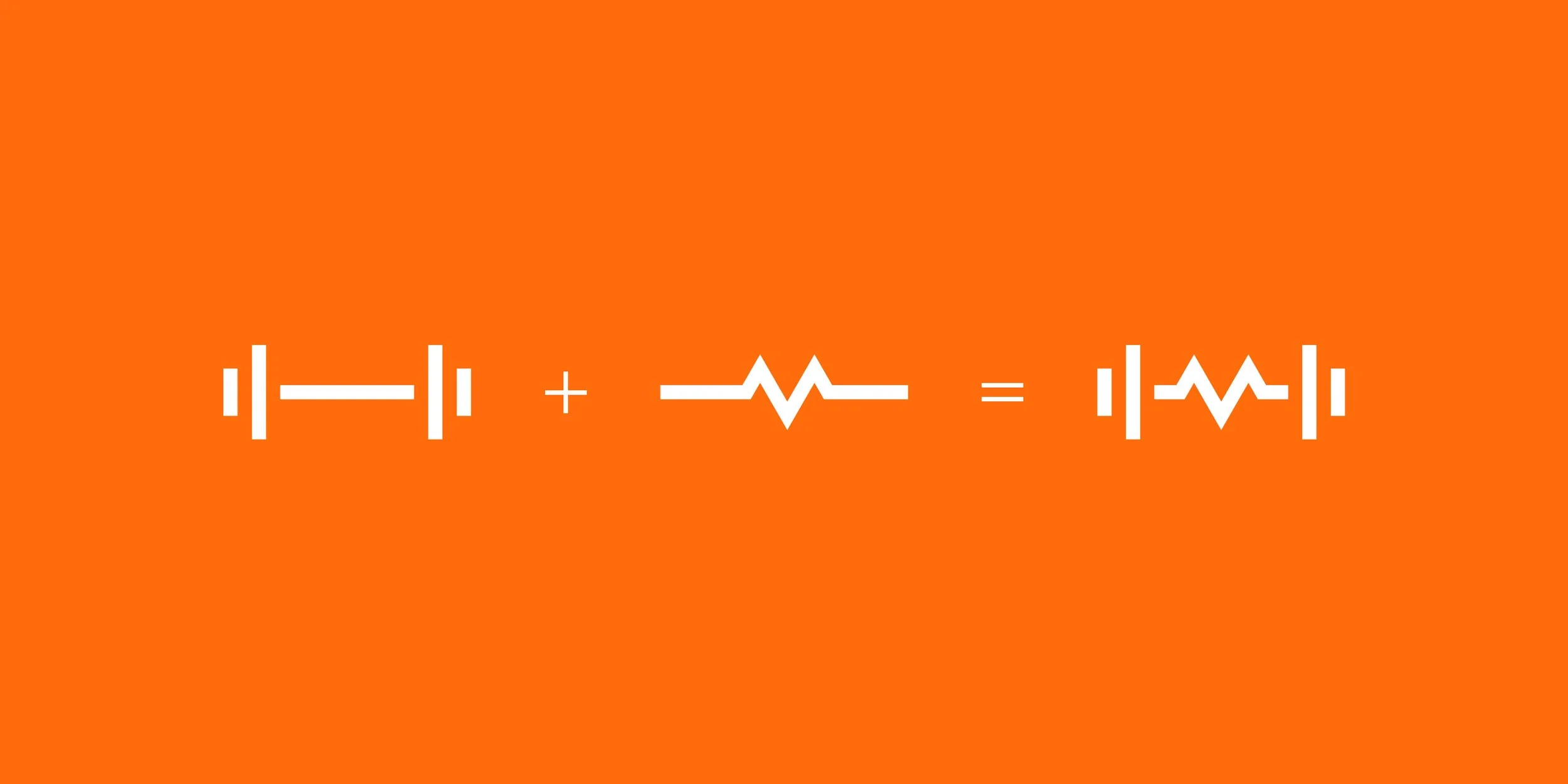 Huba Method logo concept breakdown showing how a simplified barbell and heartbeat waveform combine into one geometric symbol.