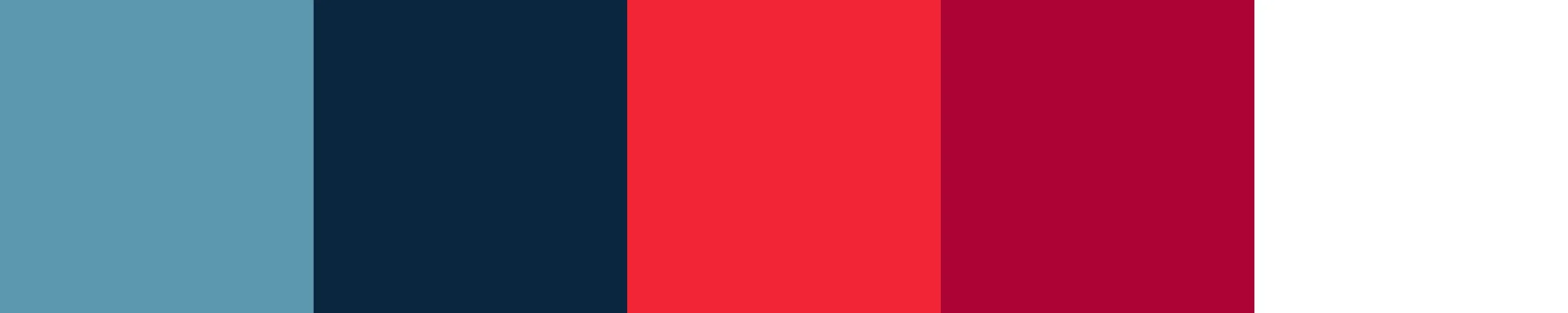 BetBull brand color palette featuring light blue, dark navy, bright red, deep crimson, and white.