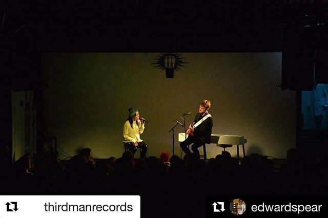 Assisted on the recording of Billie Eilish and Finneas live to acetate at Third Man Records. 
#Repost @edwardspear with @get_repost
・・・
Recorded Billie Eilish and Finneas live to acetate at Third Man Records 11.6.19