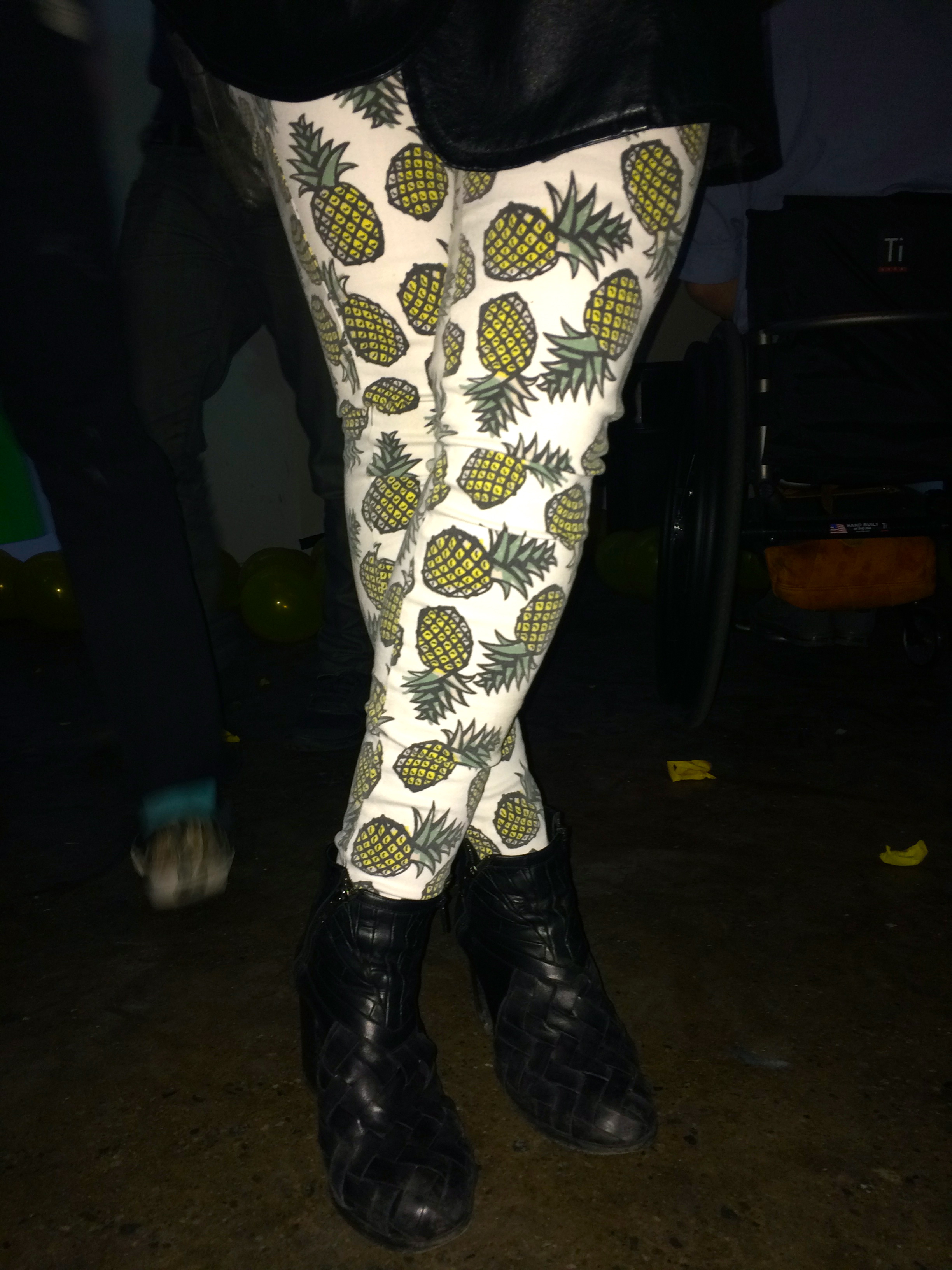 First, pineapple pants.