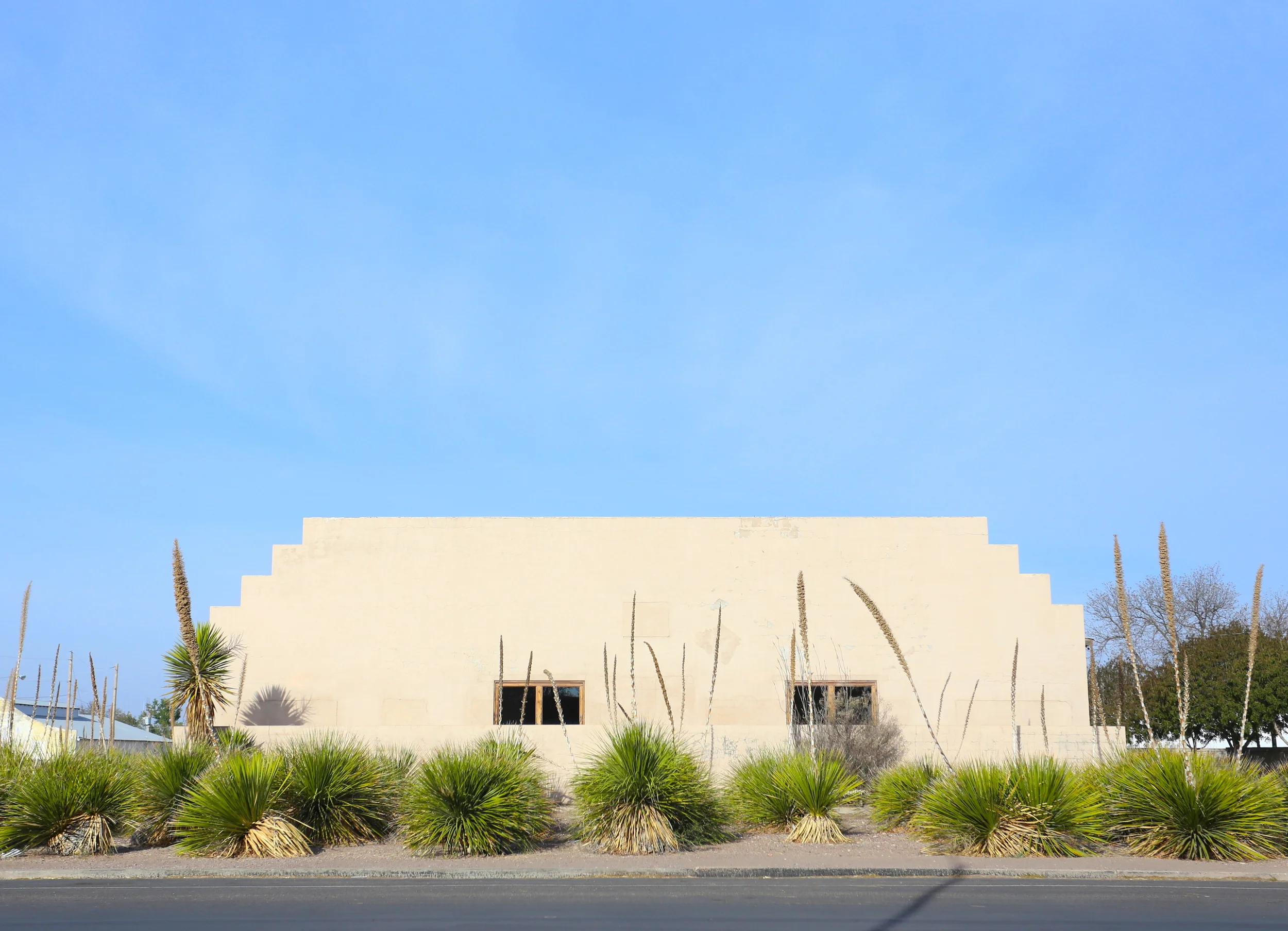  Former Marfa Wool + Mohair Factory, re-inhabited by John Chamberlain + Donald Judd