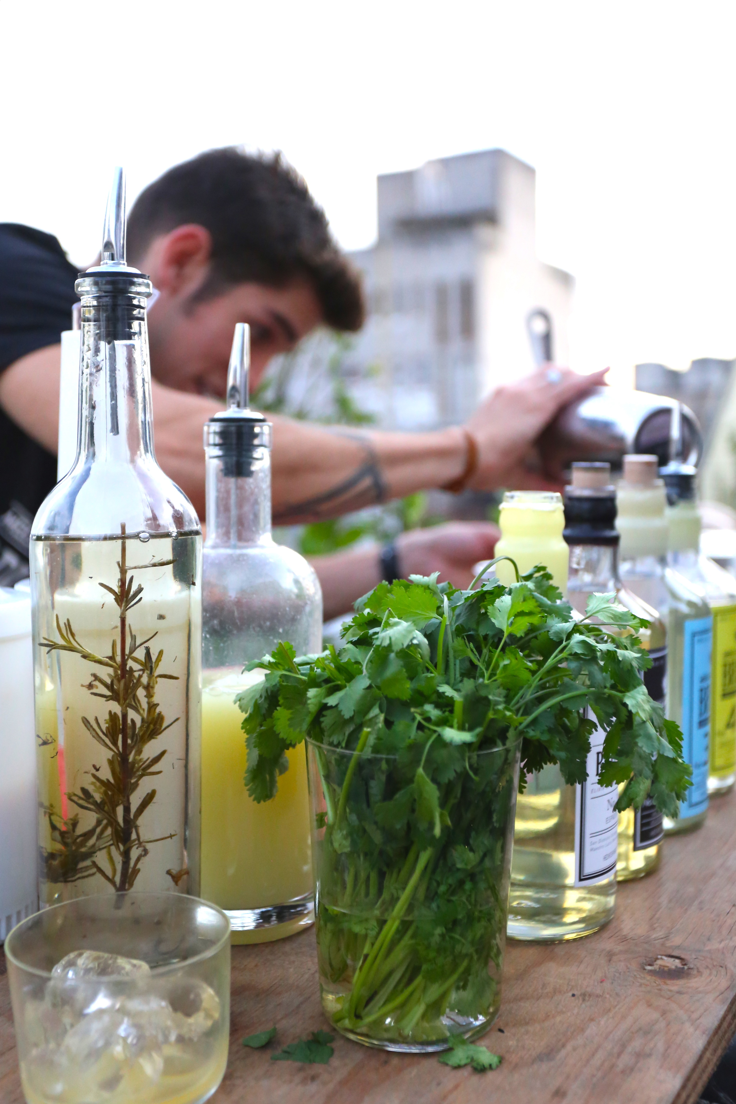 The good folks from Mezcal Bruxo were kind enough to mix and muddle for us. The drinks even came with a couple How-To lessons. 
