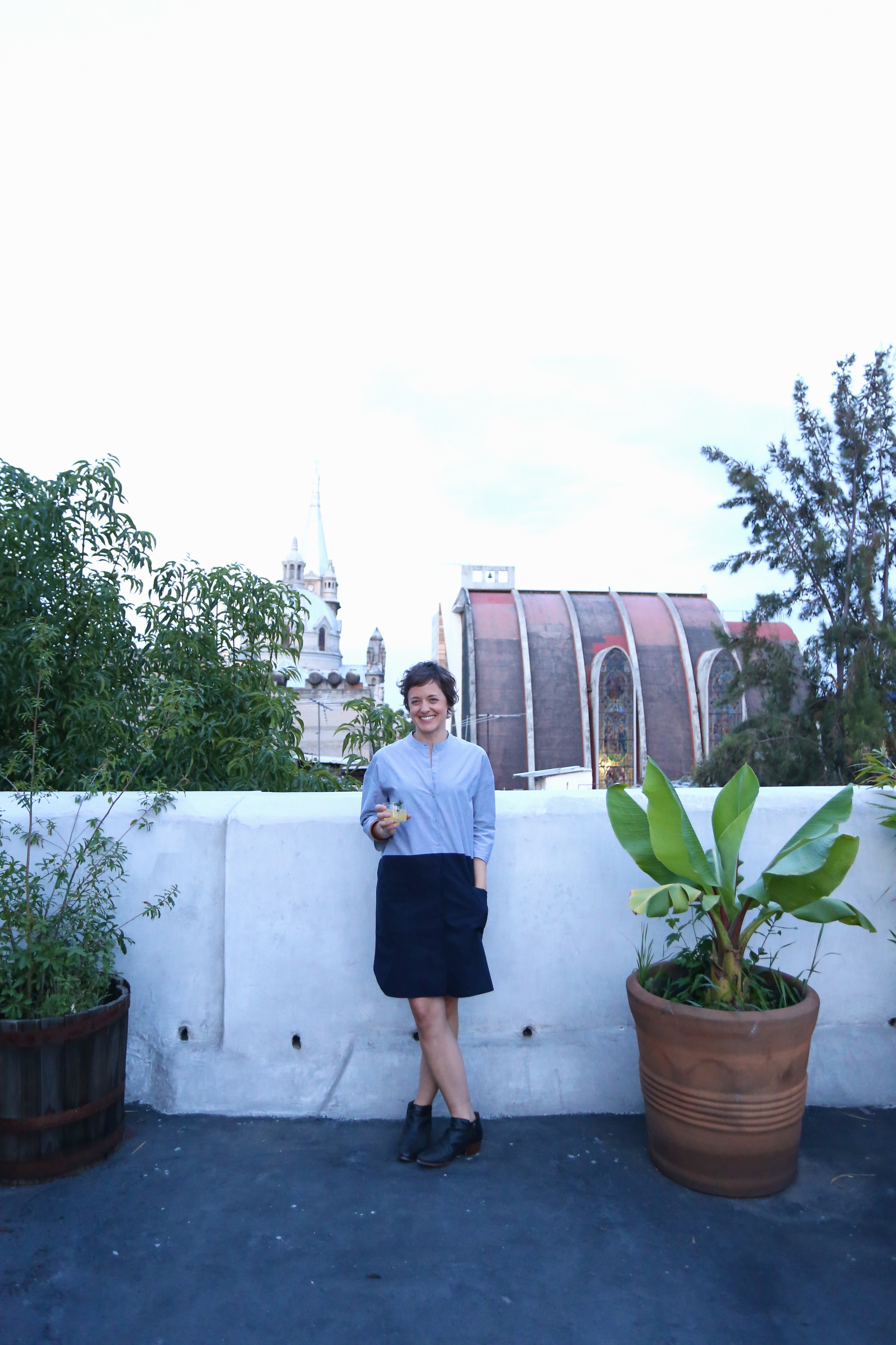 Beautiful Blair on her rooftop.