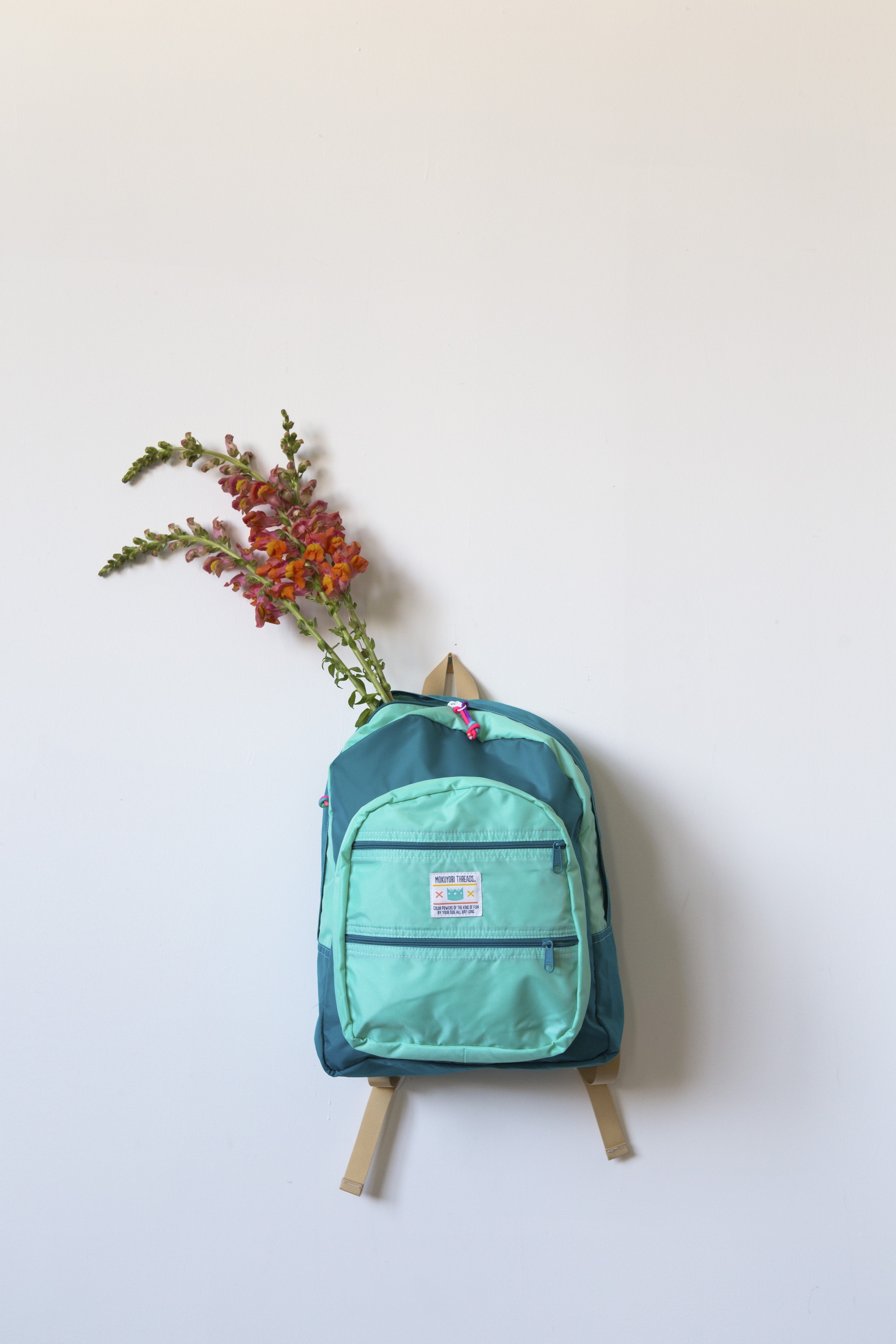 Mint + Jade Big Pocket Bag