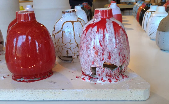 Glazing experiments gone awry. 
