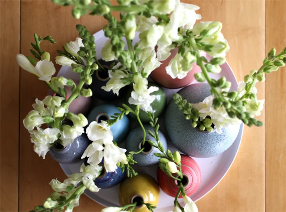 My Heath vase collection.