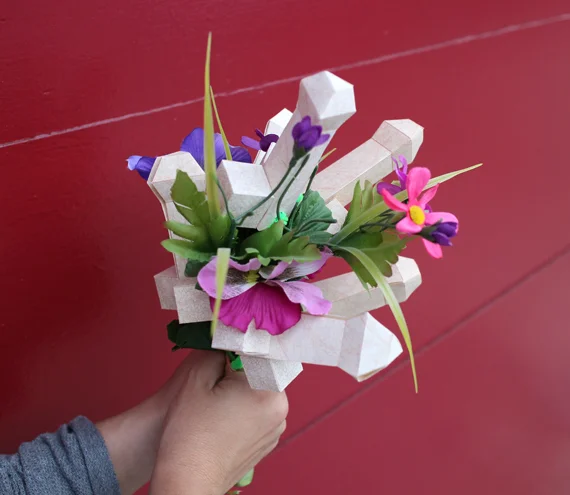 My original bouquet a little beat up after a night on the town. 