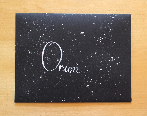 This was my first time trying out white ink with my calligraphy dip pin.