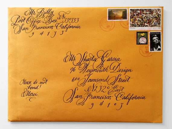 The first time I saw Billy's work was when I received this surprise in the mail.
