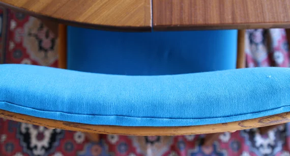 Top view of chair back.