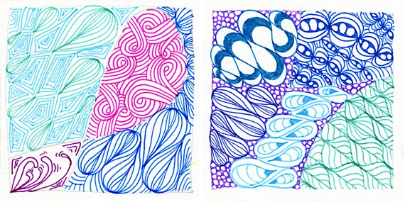 Left Tile: Echoism, Sand Swirl, and Onion Drops. Right Tile: Kandy Ribnz, Inapod, Onion Drops, Tipz, and Leaflet.