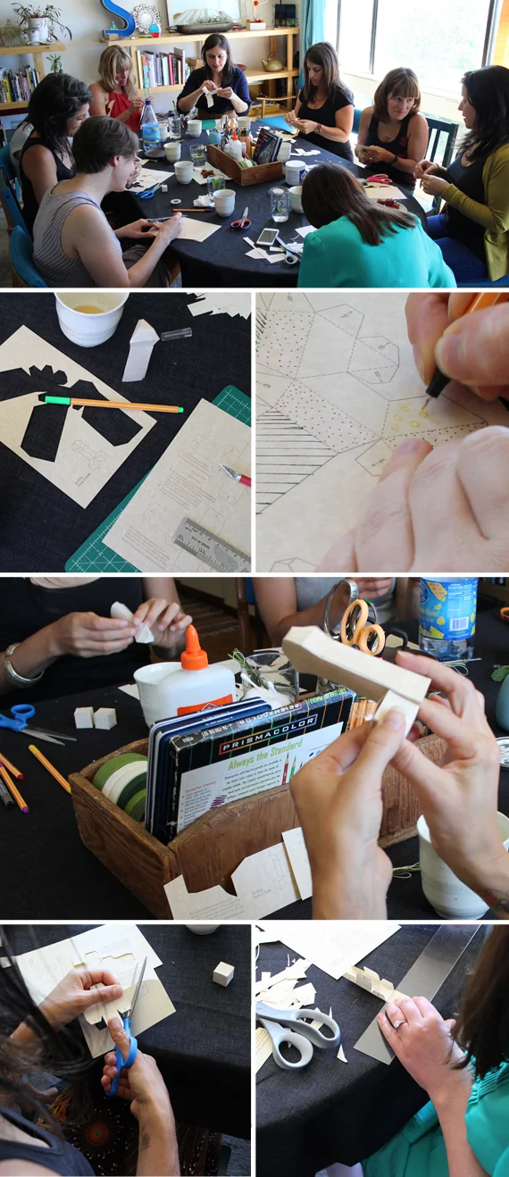 Decorate, cut, fold, and glue.