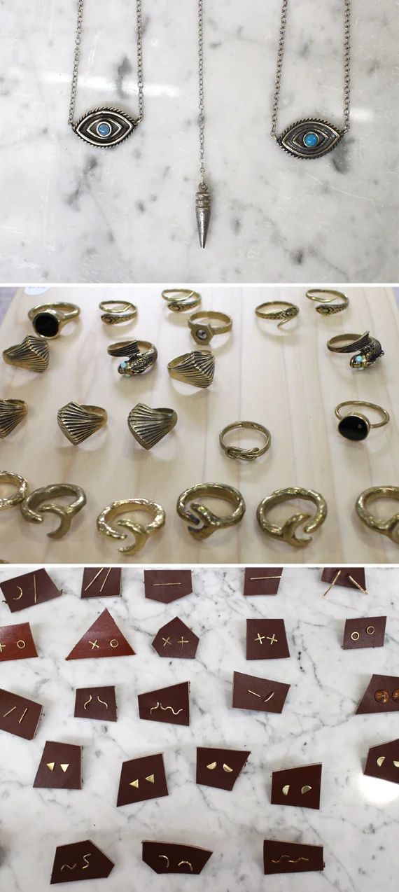 I had recently bought some earrings by Nikki at a local shop called Gather which features hand made goods here in SF. I've been getting lots of compliments on them so I was excited to stumble upon her booth.