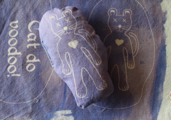 First batch of catnip filled voodoo dolls.