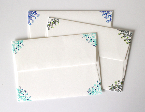 Envelopes from a past mailing.