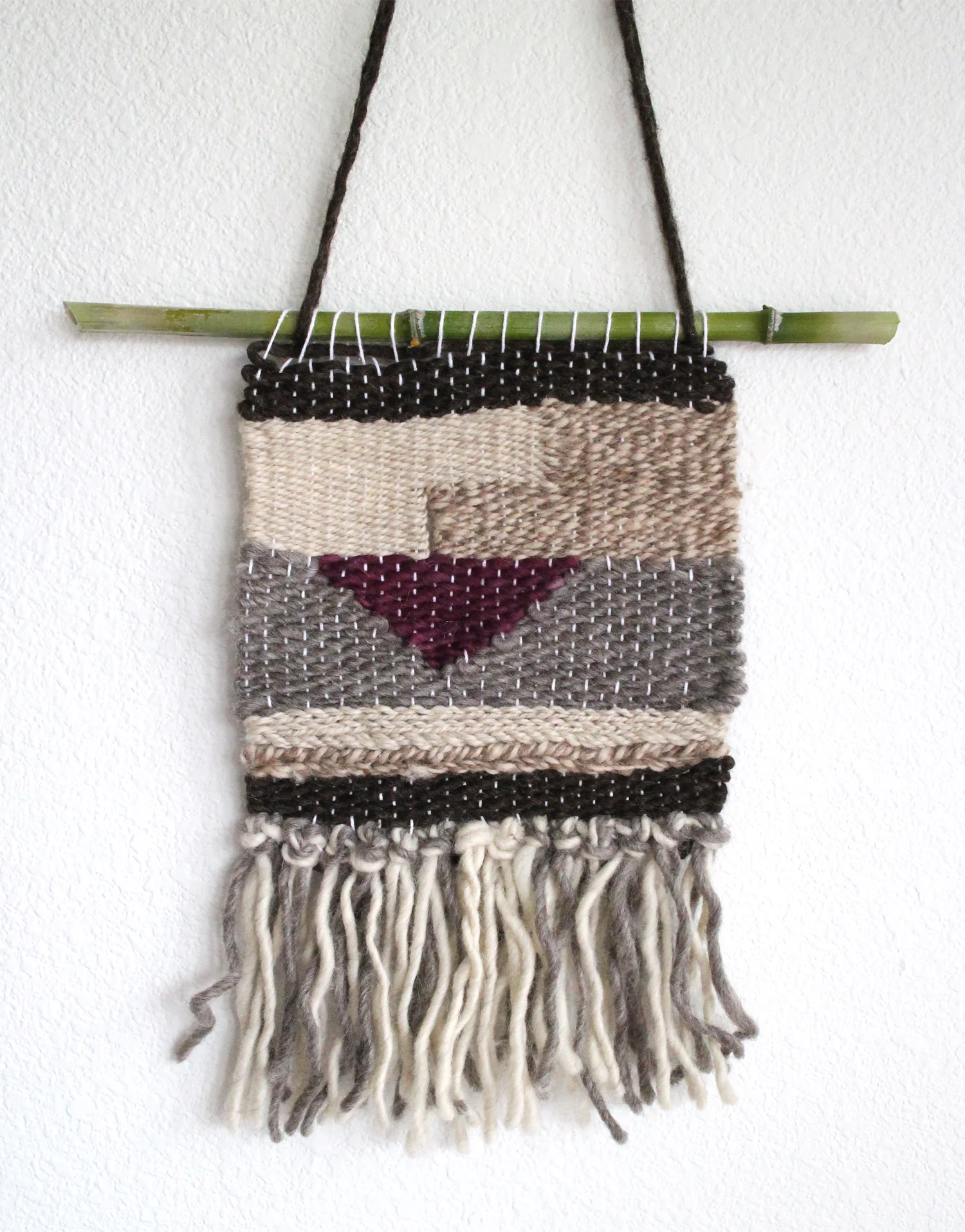 My first weaving made with the Meghan Shimek kit.