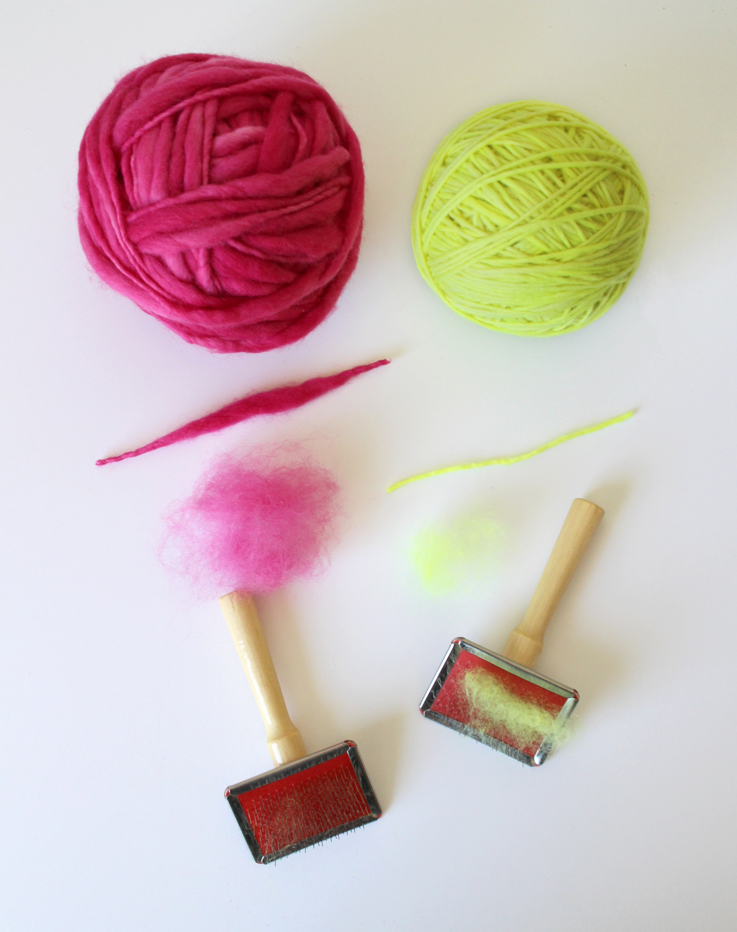 Using yarn instead of wool roving